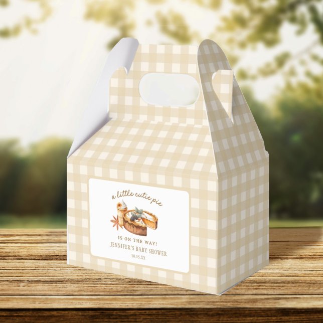 Caja Para Regalos Pumpkin Little Cutie Pie Baby Shower (Subido por el creador)