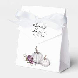 Caja Para Regalos Pumpkin Purple Floral Baby Shower
