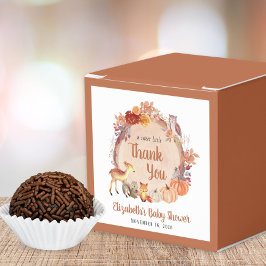 Caja Para Regalos Pumpkin Woodland Terracotta Baby Shower Gracias