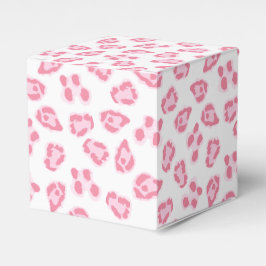 Caja Para Regalos Punto de leopardo en rosa