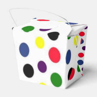 Caja Para Regalos Punto de Polka divertido y colorido