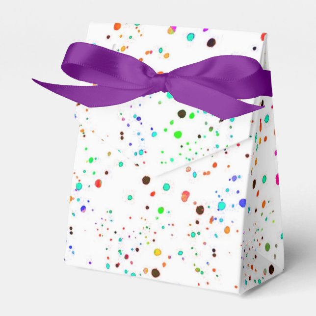 Caja Para Regalos Puntos coloridos (Front Side)