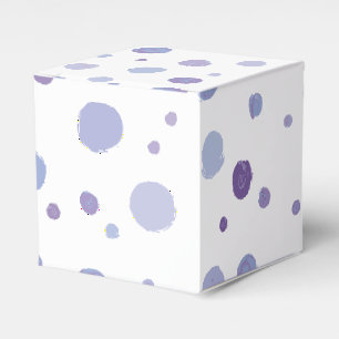 Caja Para Regalos puntos de polka pintados a mano