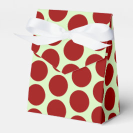 Caja Para Regalos Puntos rojos oscuros