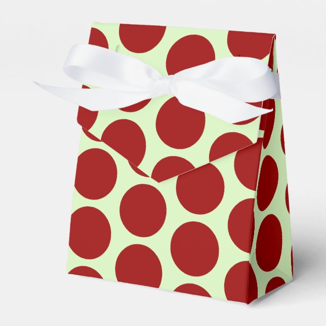 Caja Para Regalos Puntos rojos oscuros (Front Side)