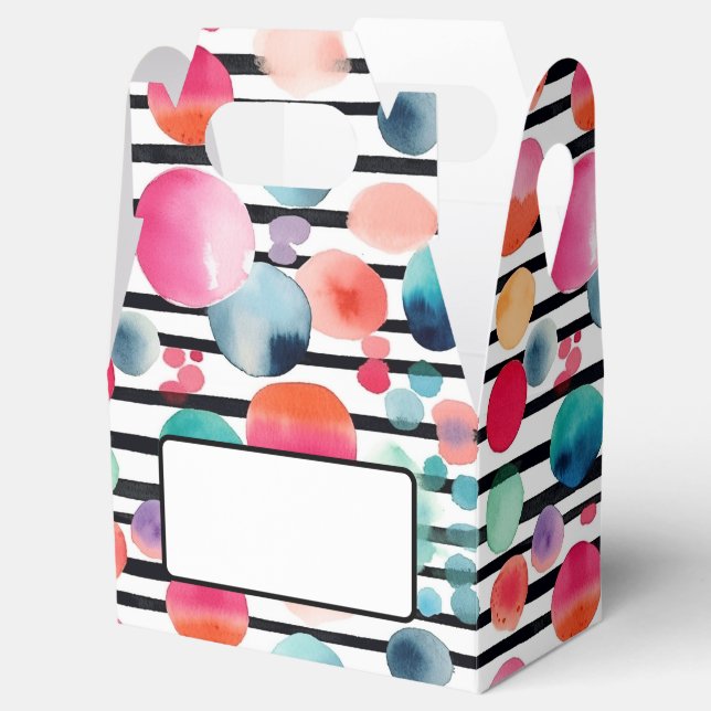 Caja Para Regalos Puntos y rayas 1 (Abierto)