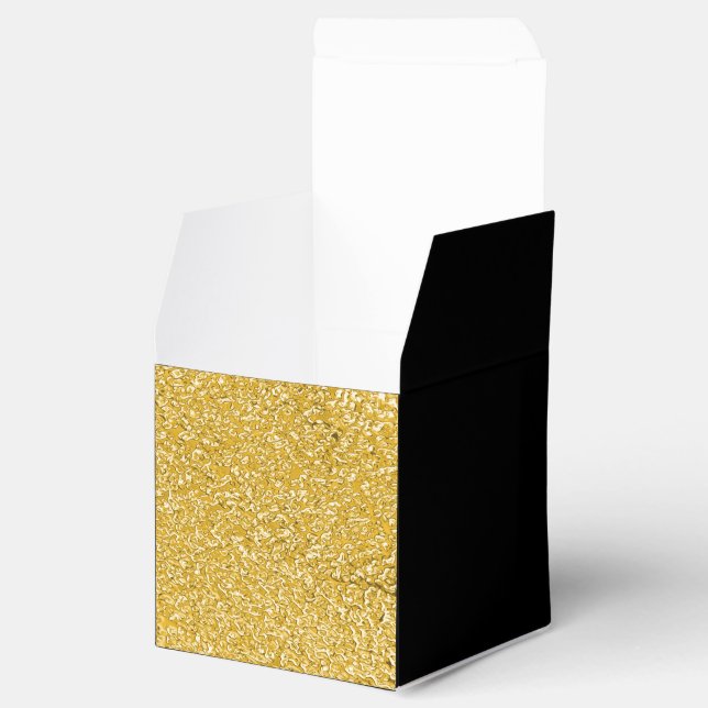 Caja Para Regalos PURE GOLD Splatt Pattern + tu texto / foto (Abierto)