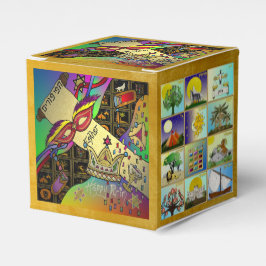 Caja Para Regalos Purim Esther Celebración Impresión de arte oscuro