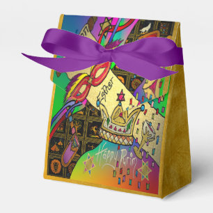 Caja Para Regalos Purim Esther Celebración Impresión de arte oscuro