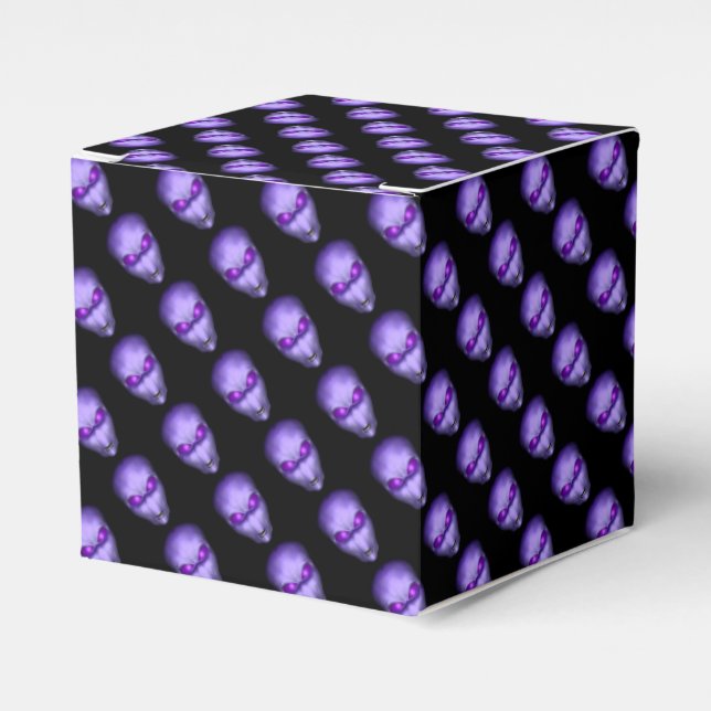 Caja Para Regalos Purple Alien Head (Costado Anverso)