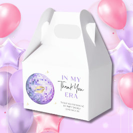 Caja Para Regalos Purple Gold Disco Ball My Birday Era Gracias