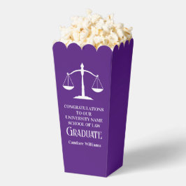 Caja Para Regalos Purple Law School Custom Graduation Party Popcorn