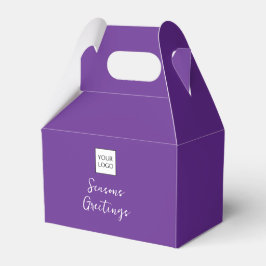 Caja Para Regalos Purple Logo Text Promotional Business Packaging