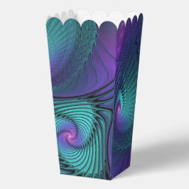 Caja Para Regalos Purple meets Turquoise modern abstract Fractal Art