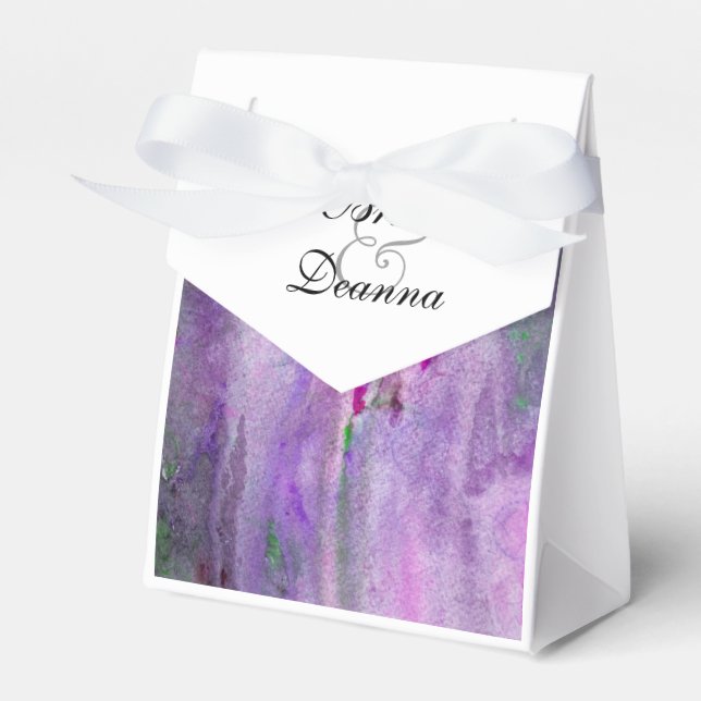 Caja Para Regalos Purple Mist Favor (Front Side)