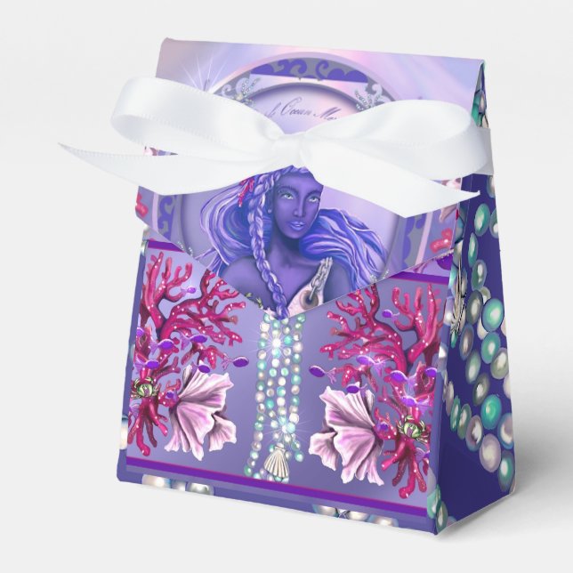 Caja Para Regalos Purple Ocean Mermaid Favorito Box (Front Side)