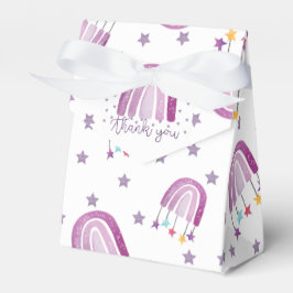 Caja Para Regalos Purple Rainbow Baby Shower Gracias