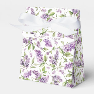 Caja Para Regalos Purple Spring Lilacs Wedding Favor Box