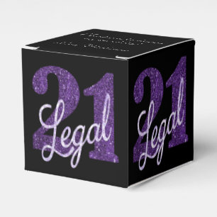 Caja Para Regalos Púrpura 21 y legal   Moda 21ª Personalizado de c