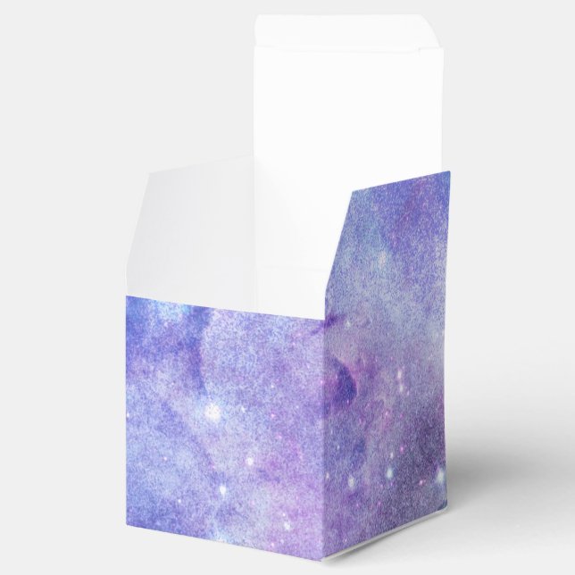 Caja Para Regalos Púrpura acuarela Starry Sky Space Lover Galaxia (Abierto)