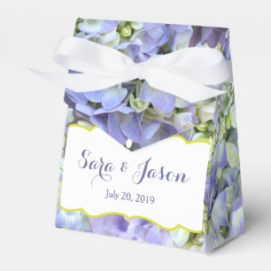 Caja Para Regalos Púrpura Hydrangea Boda