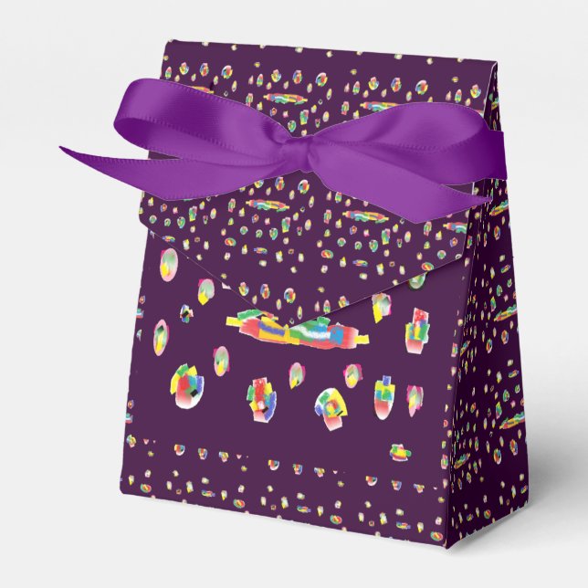 Caja Para Regalos Púrpura mística profunda (Front Side)