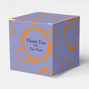 Caja Para Regalos Púrpura Naranja Círculo cuadrado patrón regalo fes