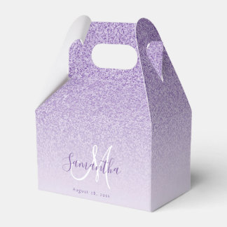 Caja Para Regalos Purpurina de lavanda morada
