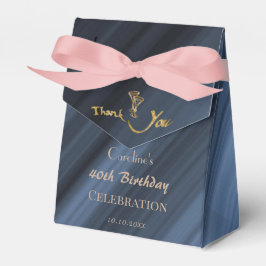 Caja Para Regalos Purpurina de oro Globos Rojos Gracias