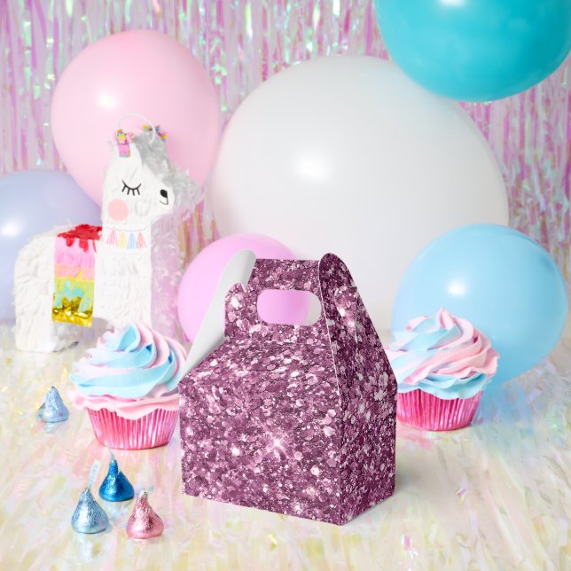 Caja Para Regalos Purpurina de Pink Bokeh (Fiesta)