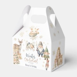 Caja Para Regalos Purpurina invernal maravilloso cumpleaños