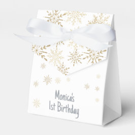 Caja Para Regalos Purpurina invernal maravilloso cumpleaños