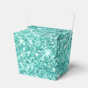 Caja Para Regalos Purpurina Mint Green Glitz