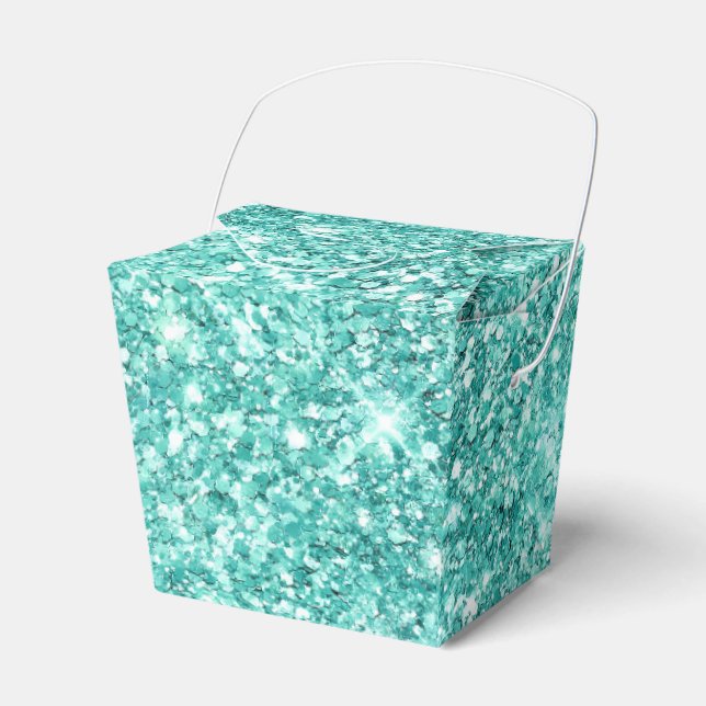 Caja Para Regalos Purpurina Mint Green Glitz (Front Side)