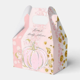 Caja Para Regalos Purpurina rosa Chica de calabaza Baby Shower