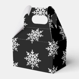 Caja Para Regalos Purpurina Silver Snowflake
