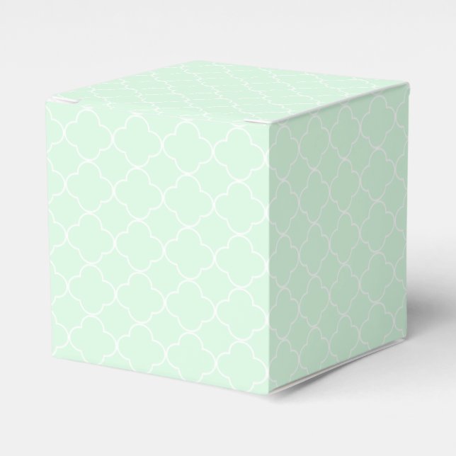 Caja Para Regalos Quatrefoil verde (Costado Anverso)