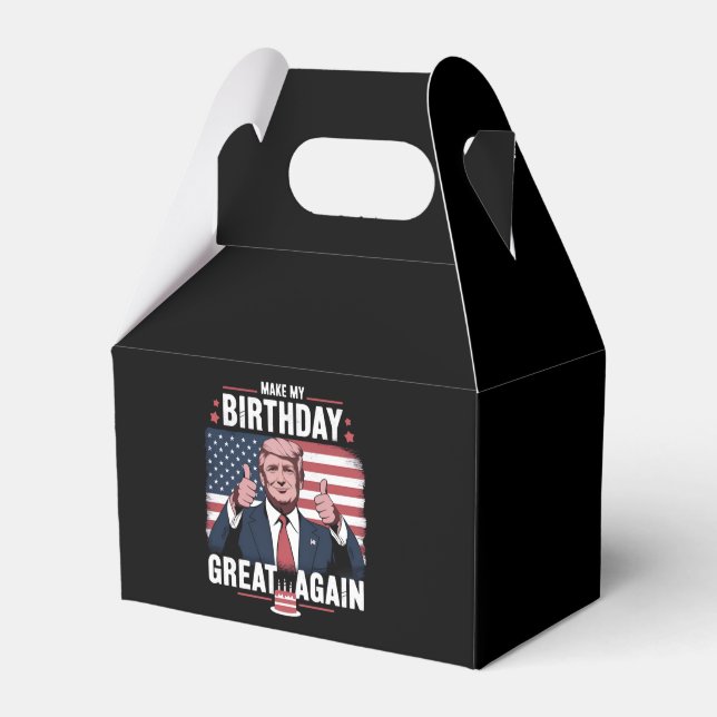 Caja Para Regalos Que mi cumpleaños sea genial otra vez, Trump diver (Front Side)