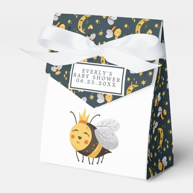 Caja Para Regalos Queen Bee Honey Bee Cute Baby Shower (Front Side)
