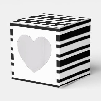 Caja Para Regalos quequito boda rayas blancas negras