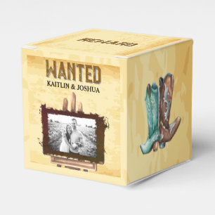 Caja Para Regalos QUERIDO Poster 🤠 Cowboy Boots Boda
