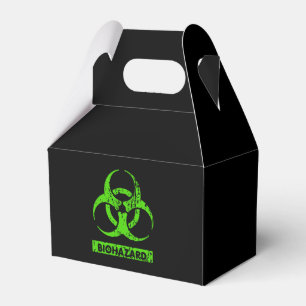 Caja Para Regalos Químicos de riesgo biológico de color verde neón l