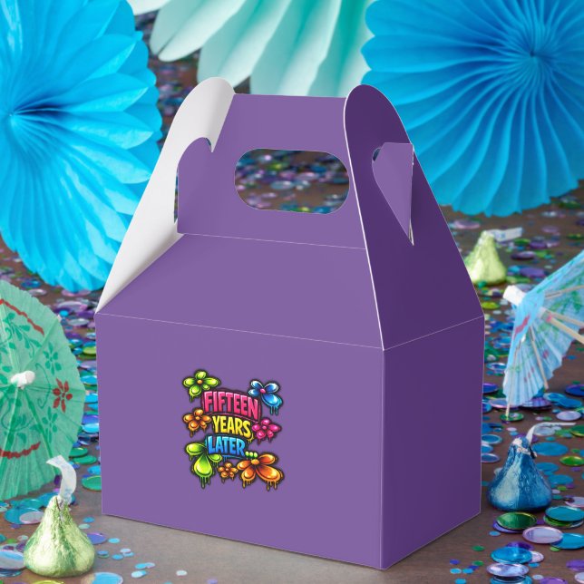 Caja Para Regalos Quince Años Después (Fiesta)