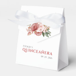 Caja Para Regalos Quinceanera 15º cumpleaños Plural Rosado Botánico