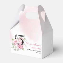 Caja Para Regalos Quinceanera Floral Rústica