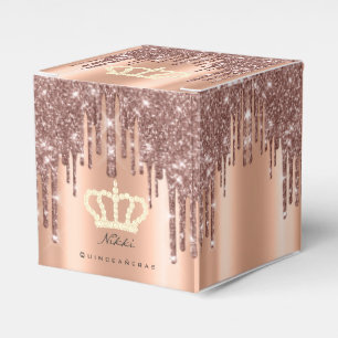 Caja Para Regalos Quinceañeras Dulce Rosa Bridal Nikki Royal