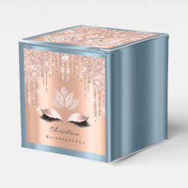 Caja Para Regalos Quinceañeras DustyBlue dulce Rosa de novias