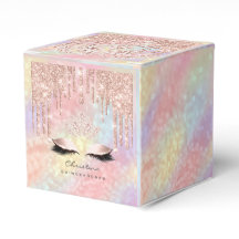 Quinceañeras Sweet 16th Bridal Rosa Drip Holograph