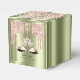 Caja Para Regalos Quinceañeras Sweet 16th Bridal Rosa Mint Green