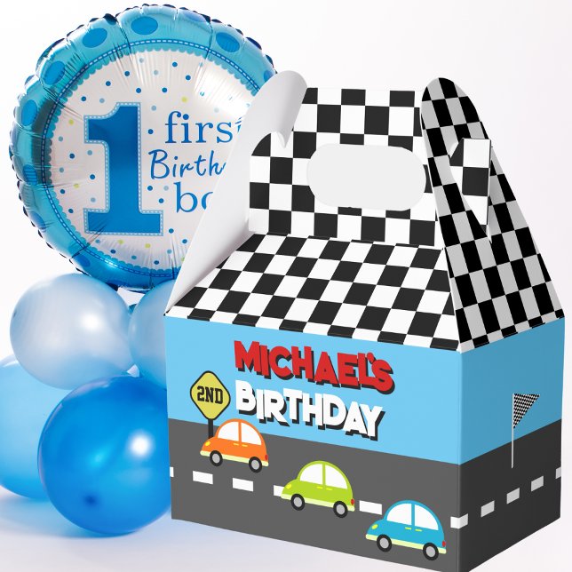 Caja Para Regalos Race Cars Boy Fiesta de cumpleaños (Subido por el creador)
